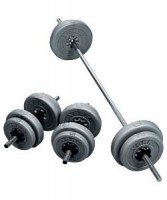 York Vinyl Barbell/Dumbbell Weights Set - 25kg ***SOLD***